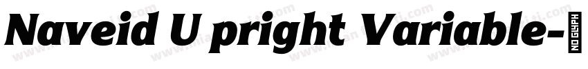 Naveid U pright Variable字体转换